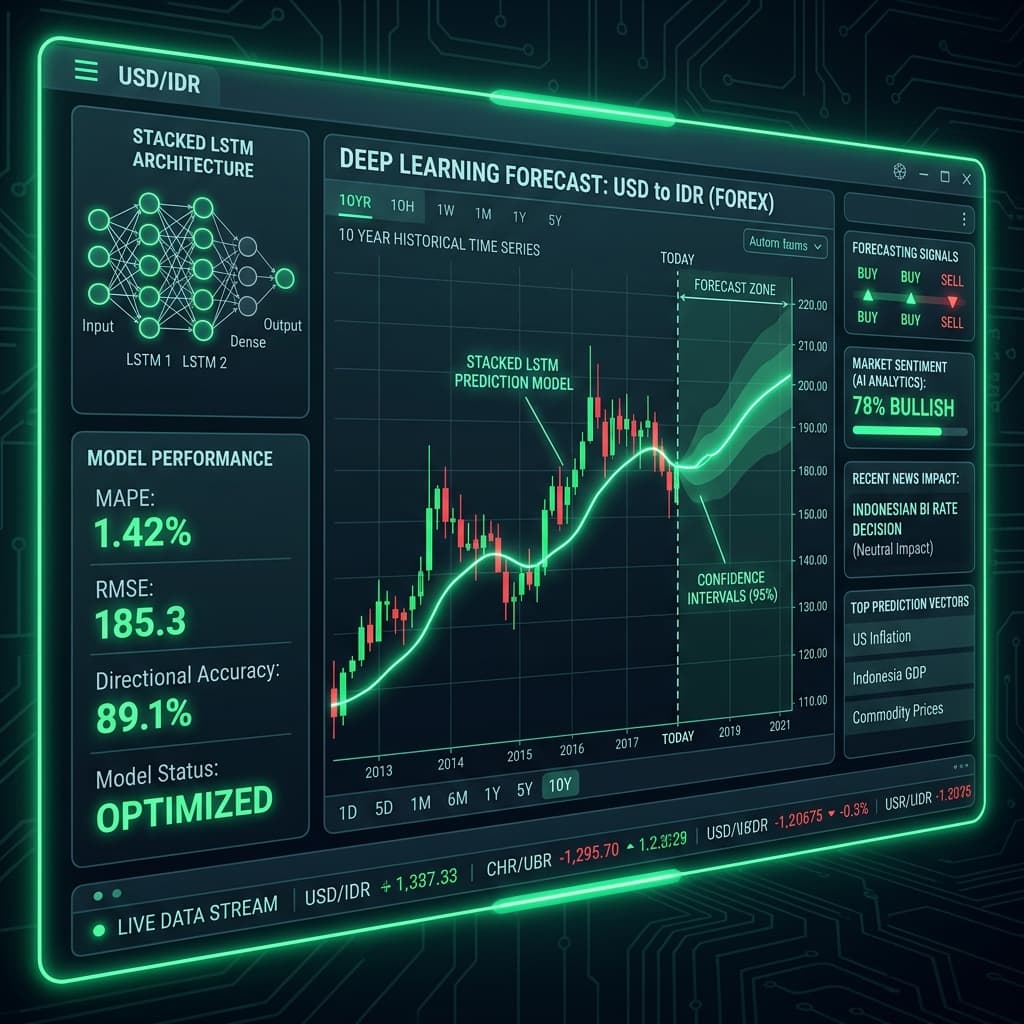 Forecasting USD/IDR Exchange Rate Movements Using Deep Learning Stacked LSTM